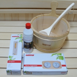 Ceber + chochla + termo-higro + klepsydra + aromat