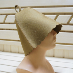 Czapka do sauny - kolor khaki