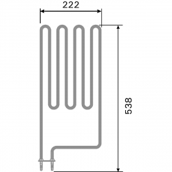 Grzałka ZCU-823 (2260W)