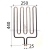 Grzałka 250 x 440 - 2600W, do sauny