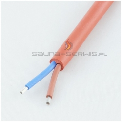 kabel, silikonowy, przewod, elektryczny, do sauny, 2 x 2,5 mm2,