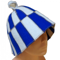 czapka, czapki, do sauny, szachownica, premium